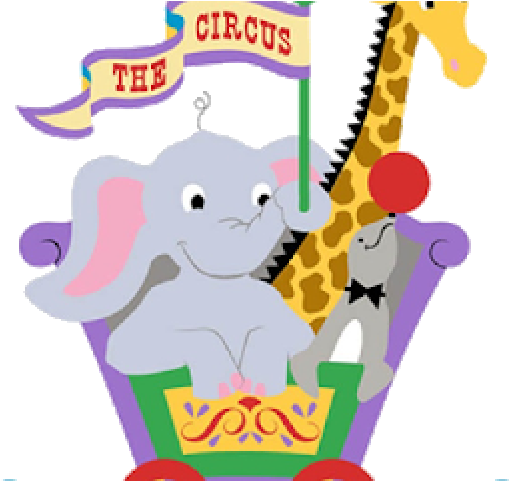 Baby Animal Clipart Circus - Transparent Circus Animals Clipart (640x480)