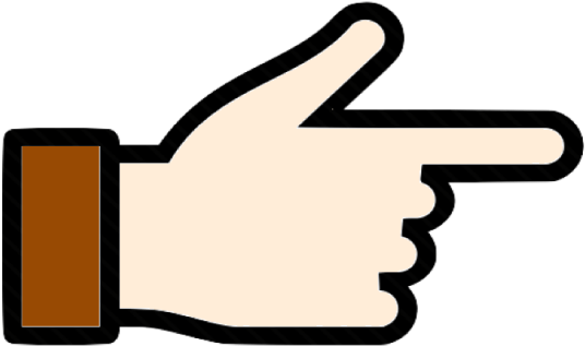 Fingers Clipart First Finger - Finger Pointing Icon Png (640x640)