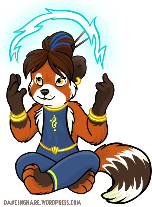 Tsi Ku Gasped In Surprise As The Spark Of Electricity - Cartoon (509x673)