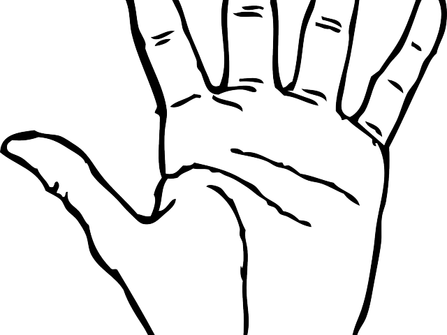 Fingers Clipart Logo - Hand Clip Art Black And White (640x480)