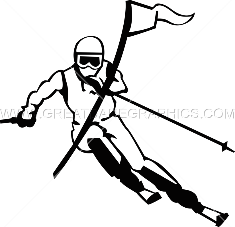 Clipart Royalty Free Stock Skier Drawing At Getdrawings - Drawing (825x796)