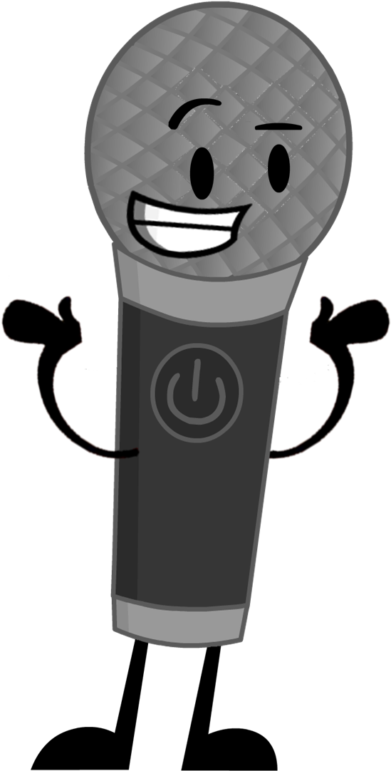 Microphone Clipart Black Object - Microphone Inanimate Insanity (688x1102)