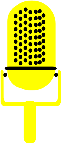 Microphone Clipart File - Yellow Mic Png (600x600)