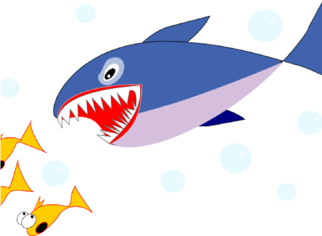 Great White Shark Clipart Shark Tank - Japanese Fresh Fish Story (640x480)