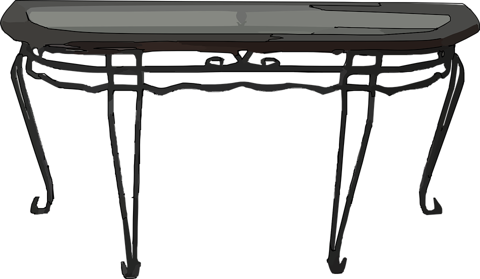 Table Furniture Glasstop Clipart Table Long Table - Clip Art Transparent Table (960x558)