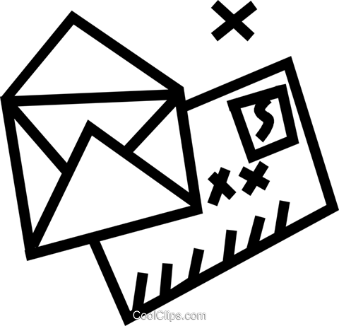 Letters/envelopes Royalty Free Vector Clip Art Illustration - Clip Art (480x461)