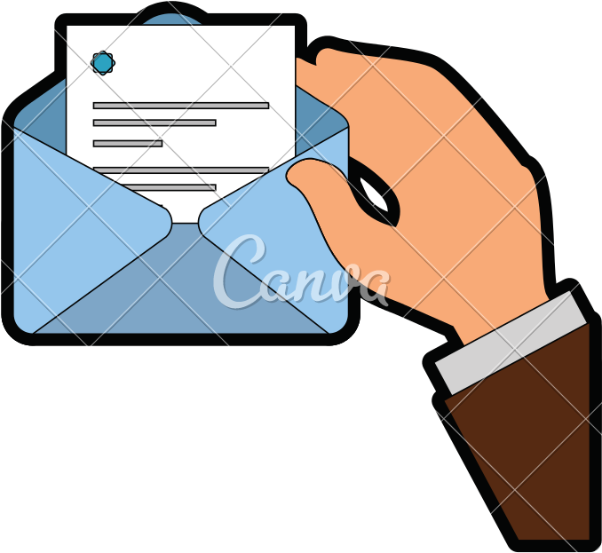 Clip Art Envelope With Icons By - Icon (800x800)