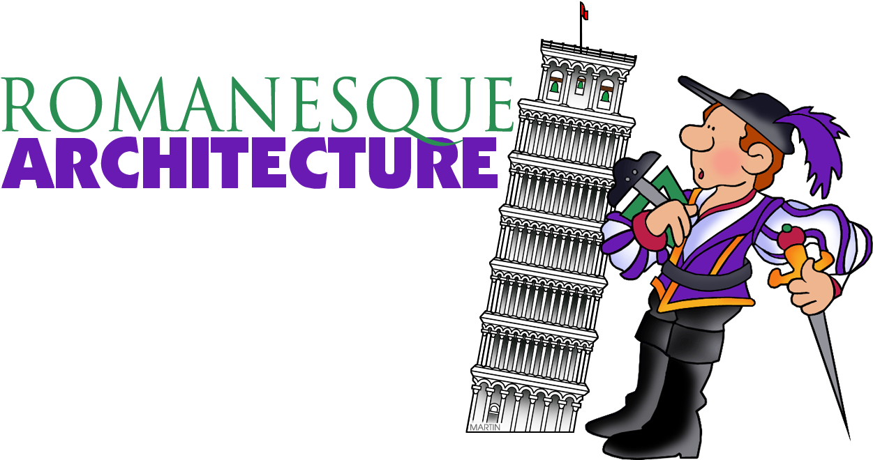 Romanesque Architecture - Clip Art (1267x681)