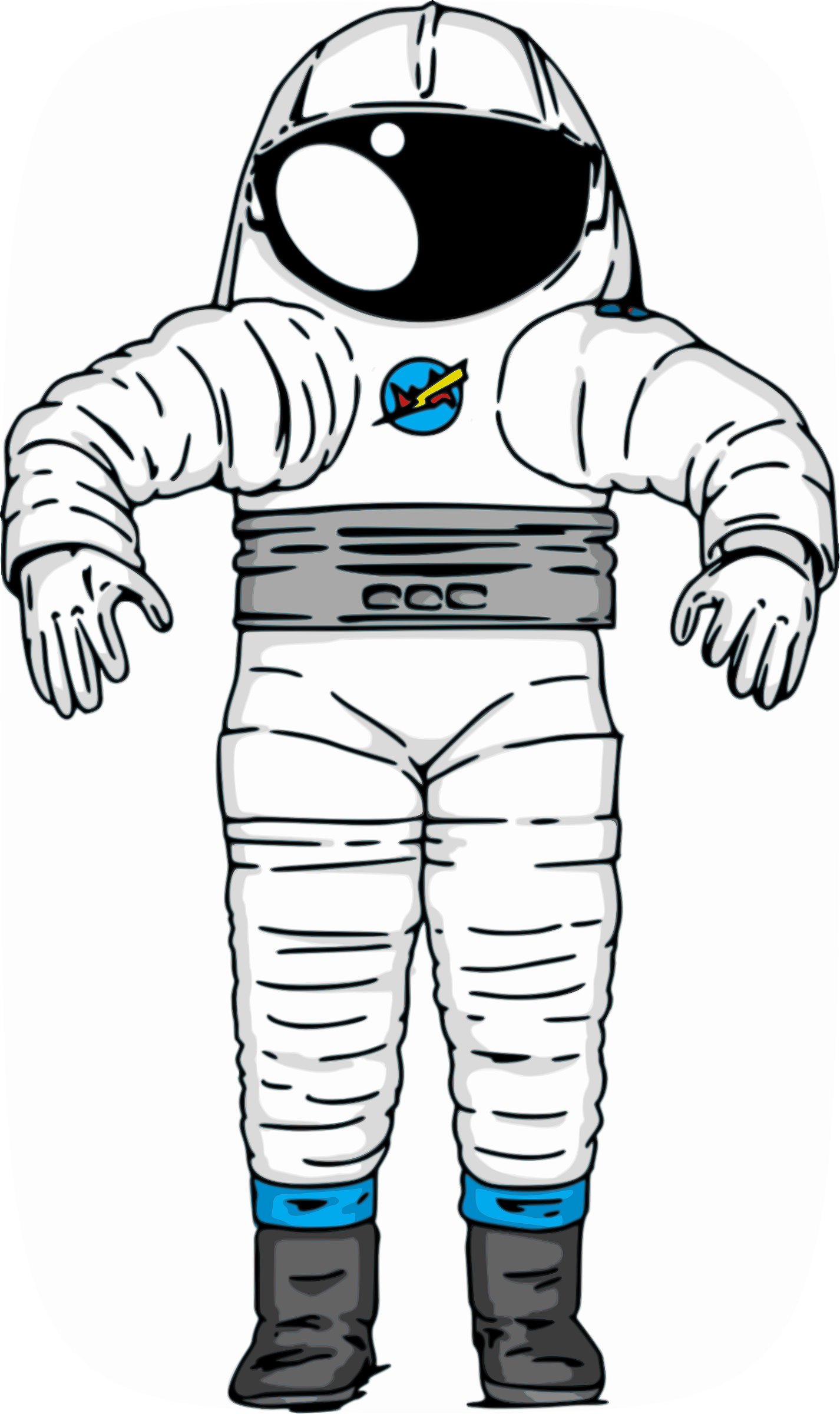 Рисунок космонавта в скафандре