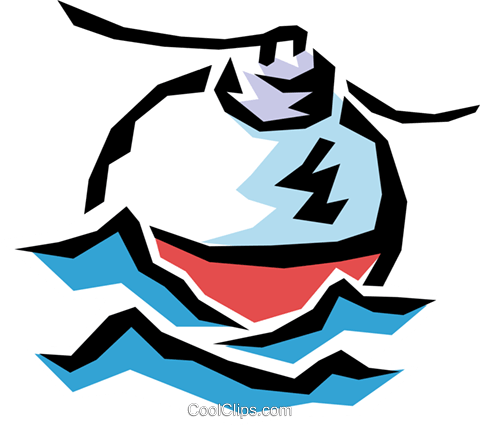 Fishing Float Royalty Free Vector Clip Art Illustration - Fishing Float Royalty Free Vector Clip Art Illustration (480x425)