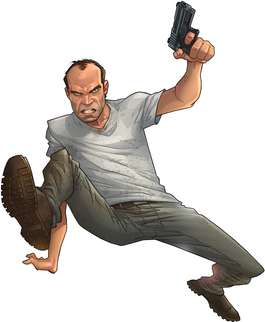 Gta Clipart Michael Png - Gta Trevor Png (550x669)