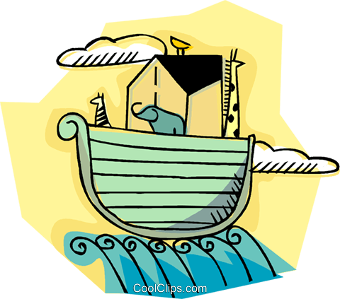 The Ark Royalty Free Vector Clip Art Illustration - Sweetums Wall Decals Noah's Ark Printed Wall Decal (480x423)