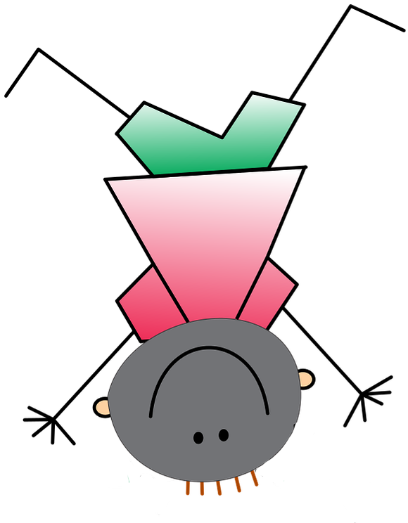 Baldivis, Singing Joeys, Trial, Monday - Cartoon Stick Figure Girl Cartwheel Tile Coaster (649x777)