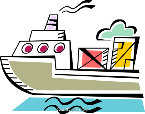 Ships Carrying Cargo And Freight Royalty Free Vector - Ships Carrying Cargo And Freight Royalty Free Vector (480x379)