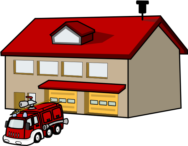 Fire Station Clipart Free (600x504)