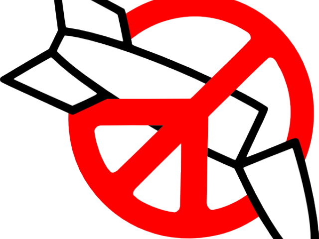 Peace Symbol Clipart War - Campaña Internacional Para La Abolición De Las Armas (640x480)