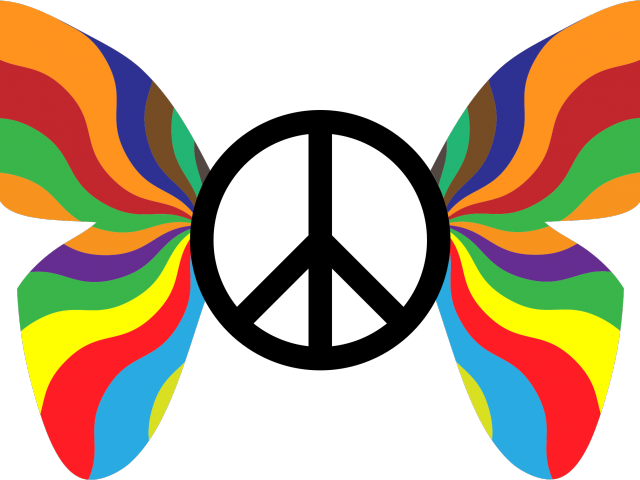 Peace Sign Clipart Neon - Peace Vector (640x480)