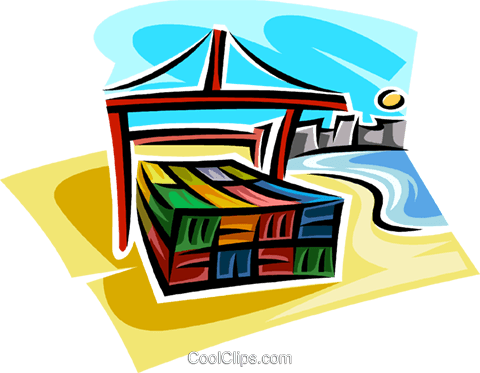 Boxes Of Cargo Royalty Free Vector Clip Art Illustration - Boxes Of Cargo Royalty Free Vector Clip Art Illustration (480x373)