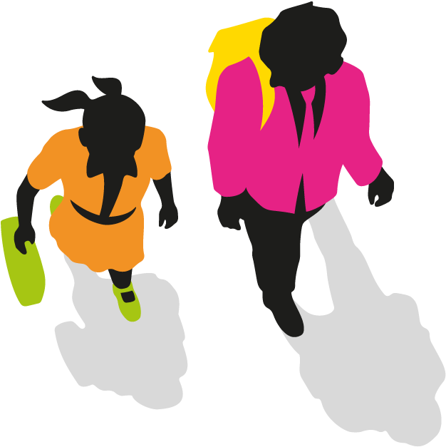 Children Walking To School - Walking (1250x1250)