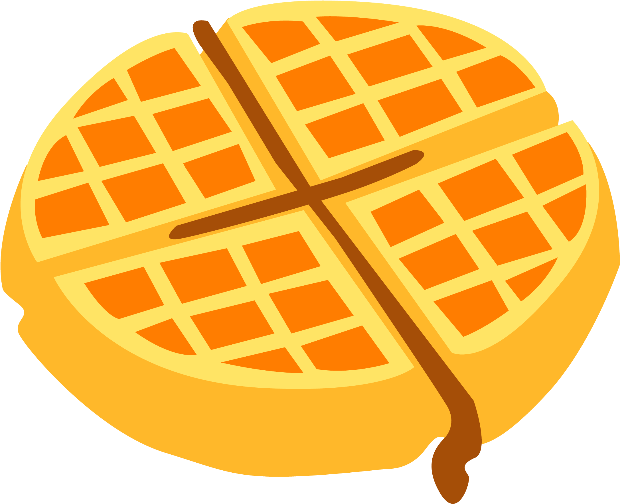 2 Fluency Belgian Waffle (2281x2560) Png Clipart Download