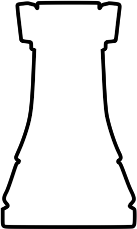 Chess Piece Rook Staunton Chess Set Silhouette - Rook (750x750)