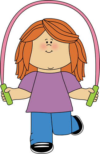 Jump - Girl Jump Roping Clipart (325x500)
