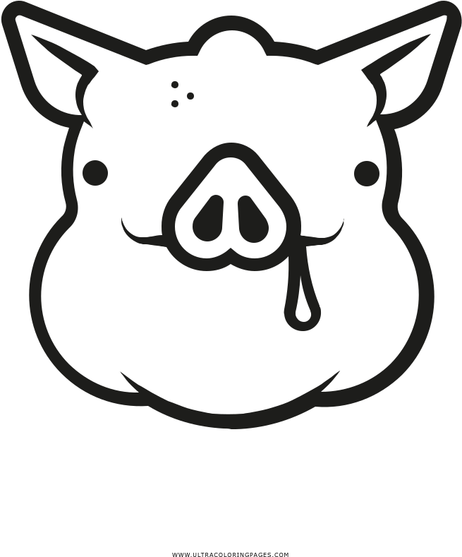 Derp Pig Coloring Page Ultra Coloring Pagesderp Pig - Cerdo Muerto Dibujo (1000x1000)