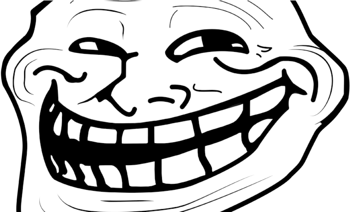 Troll Png Transparent Clip Art - Troll Face A4 (777x437)