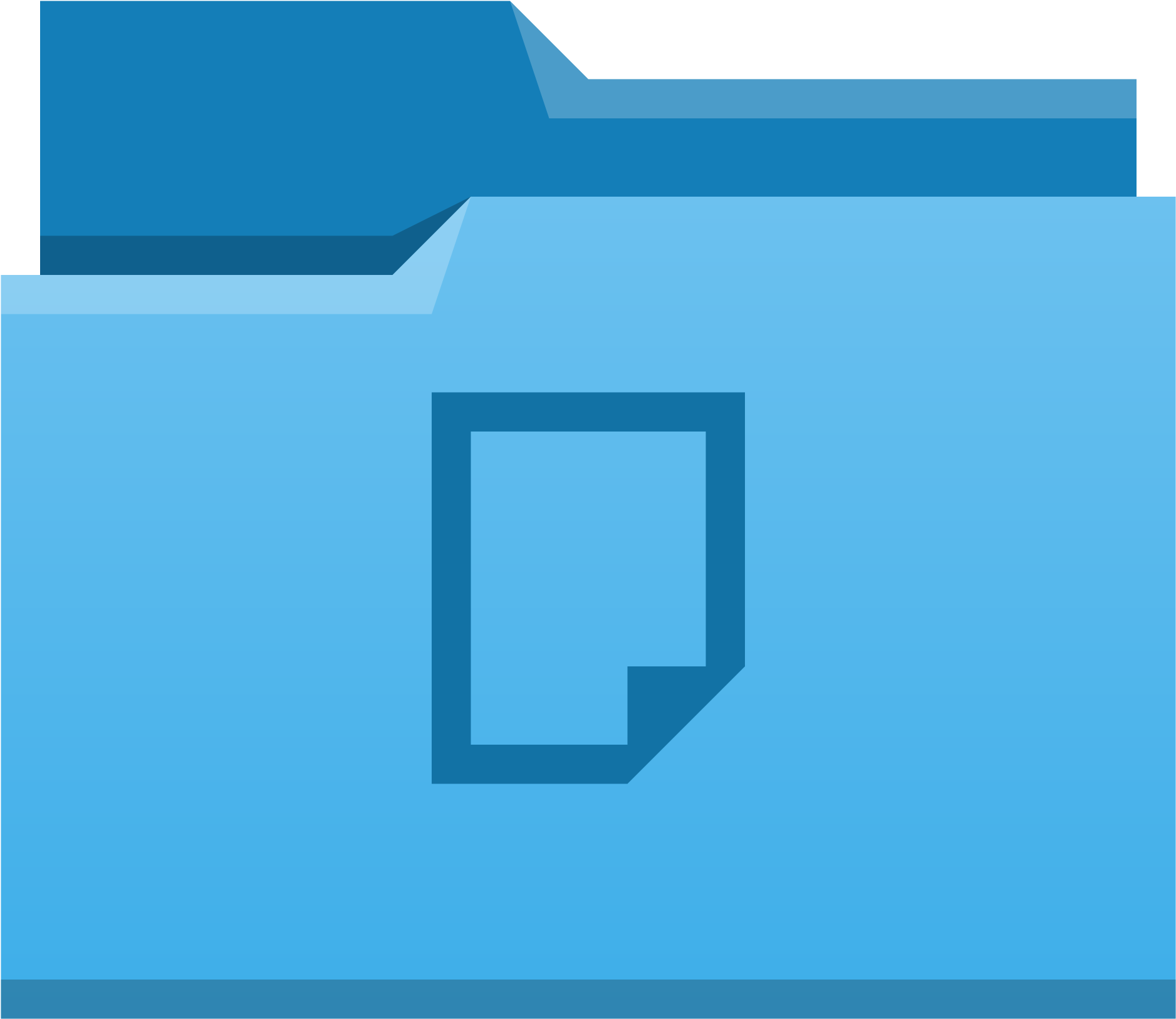 Document Clipart Blue Folder - Wikimedia Commons (2000x2000)