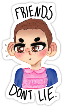 Stranger Things Clipart Friends Don Lie 11 Stranger - Clip Art (375x360)