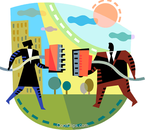 Teamwork And Cooperation Royalty Free Vector Clip Art - Illustration (480x430)