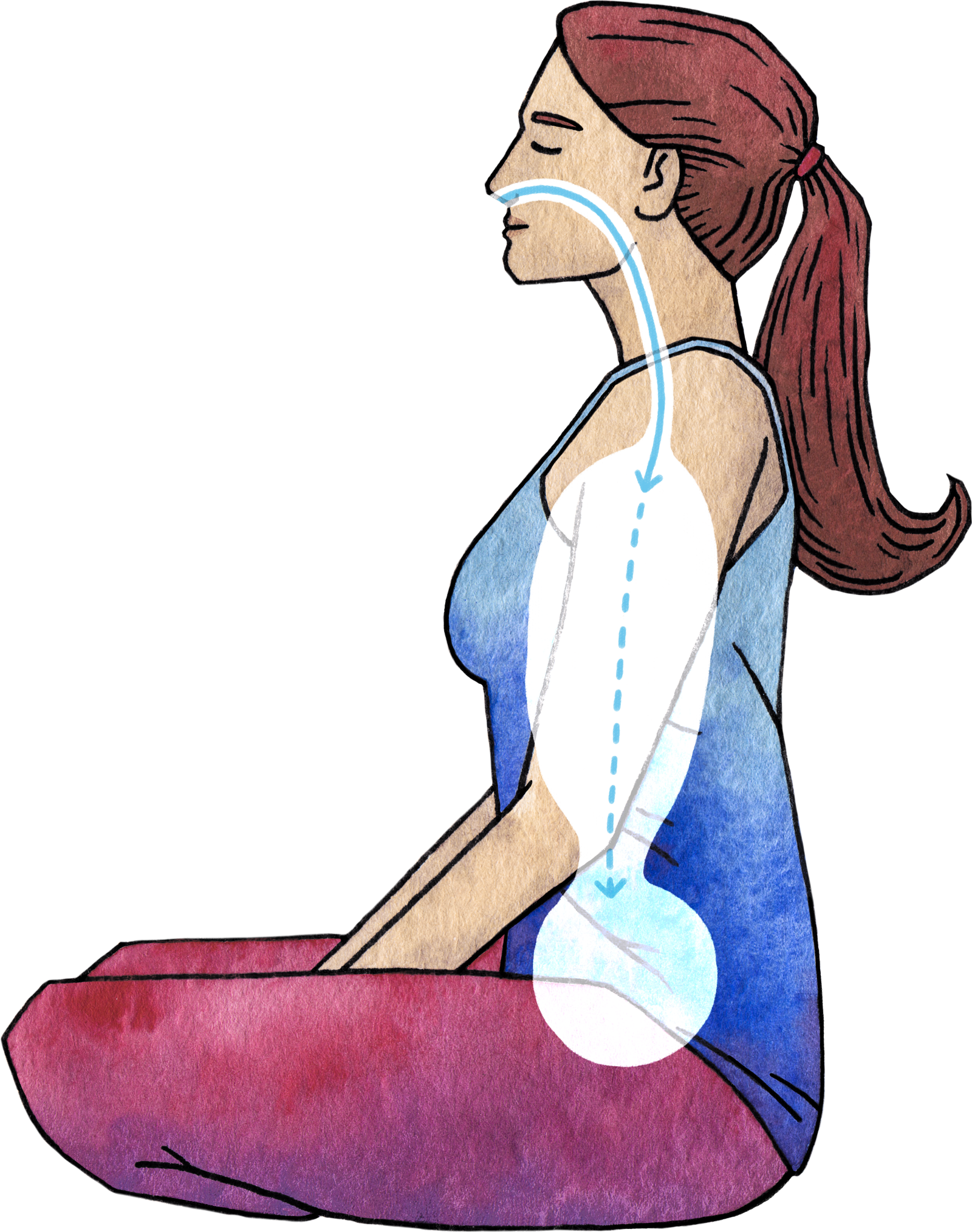 You Are Sitting Up Straight, But In Repose - Inch (1600x2029)