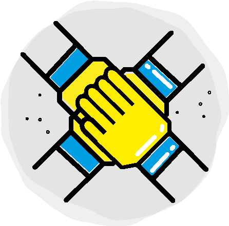 Entrepreneurs Are Welcome To Pitch Their Startup Idea - Vector Line Teamwork (500x500)
