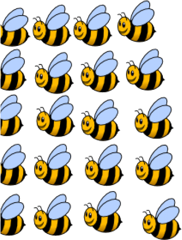 Bees Clipart Flying - 12 Bumble Bee Rice Paper Fairy / Cup Cake 40mm Toppers (640x480)