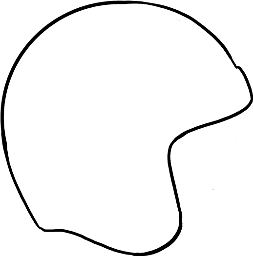How To Draw A Football How To Draw A Football Helmet - Line Art (680x678)