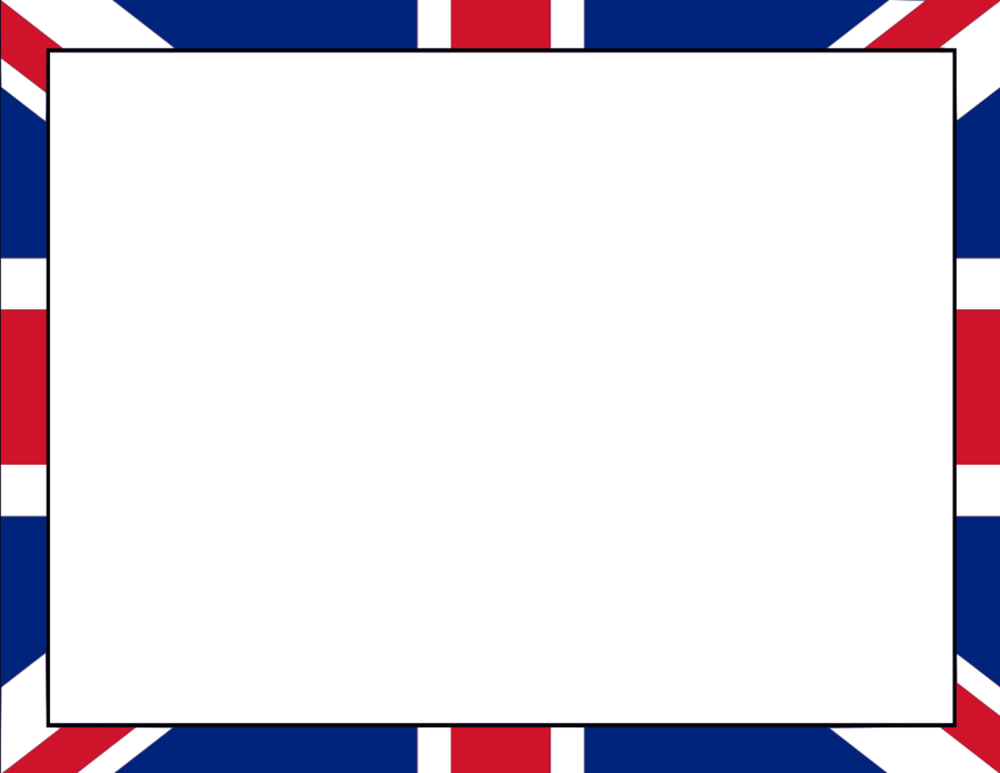 British Flag Border Clipart Union Jack Flag Clip Art - British Flag Border (899x695)