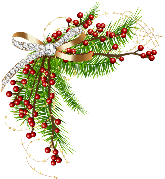 Christmas Decoration And Frames Clip Art Atmosphere - Christmas Border No Background (554x600)
