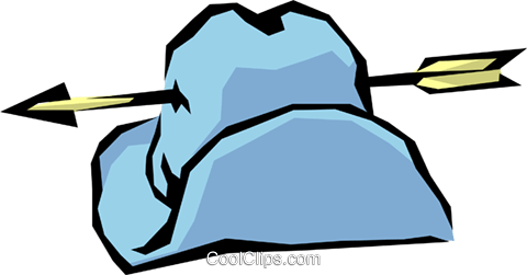 Cavalry Hat With An Arrow Royalty Free Vector Clip - Cavalry Hat With An Arrow Royalty Free Vector Clip (480x251)