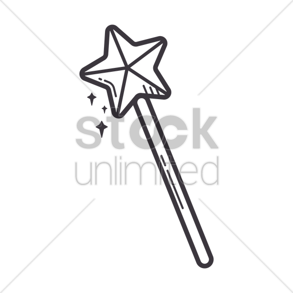 Free Download Wand Black And White Clipart Black And - Sydney Tower Eye Drawing (600x600)