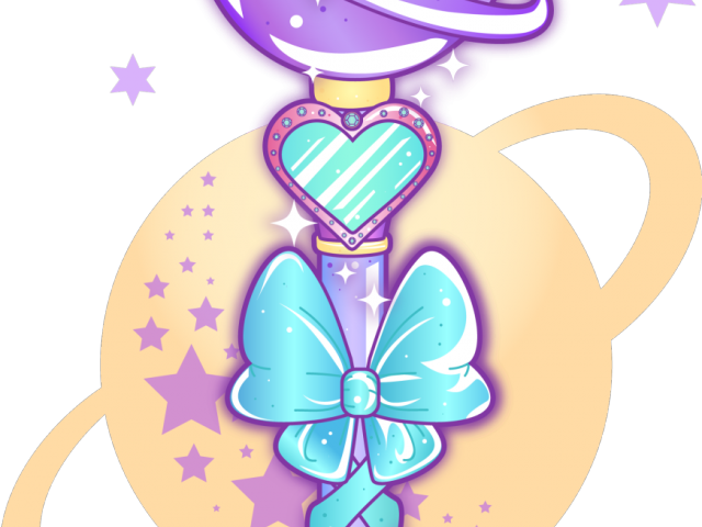 Sailor Moon Clipart Wand - Sailor Moon Transformation Stick (640x480)