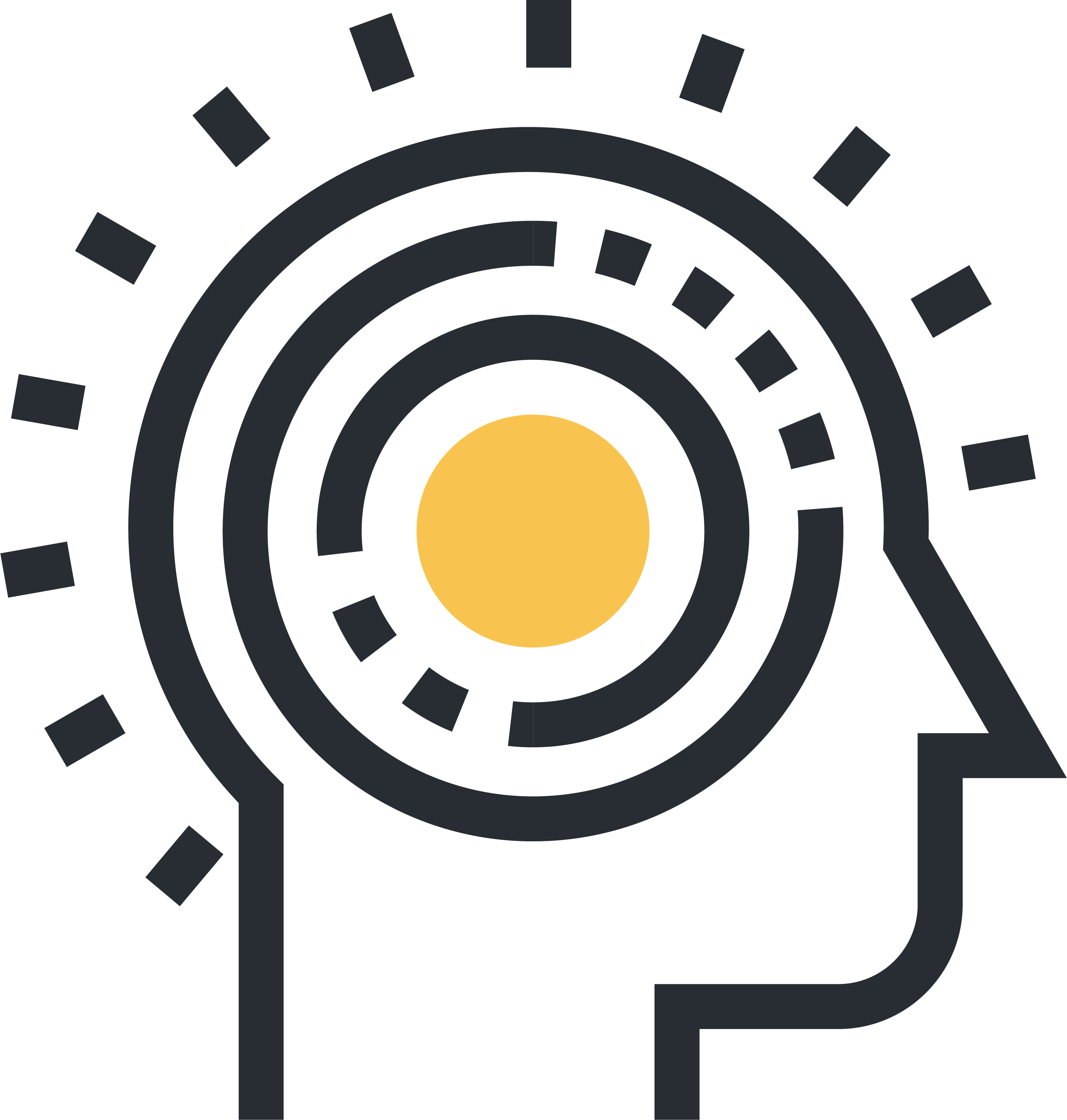 Cognitive Friction - Iris Recognition Icon (2641x2773)