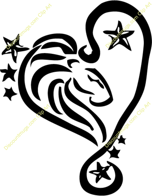 Leo Tattoo Designs Clipart Leo Tattoo Zodiac - Heart Of A Lion Symbol (500x645)