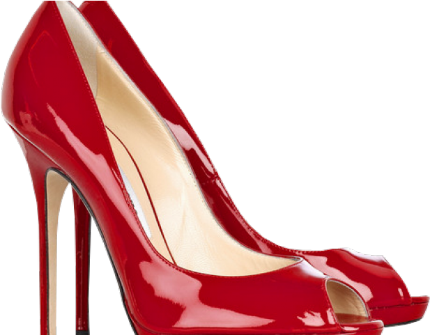 Women Shoes Clipart Stilettos - Jimmy Choo Red Patent (640x480)