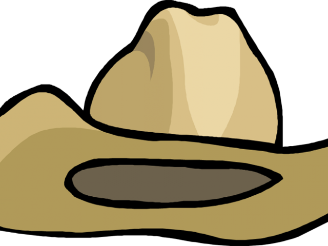 Straw Hat Clipart Western Theme - Cartoon Clip Art Cowboy Hat (640x480)