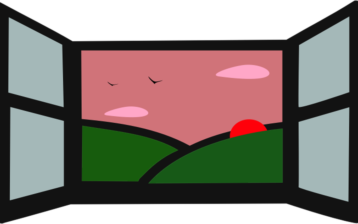 Sun Shade Clip Freeuse Techflourish Collections - Window With Sun Clipart (1368x855)