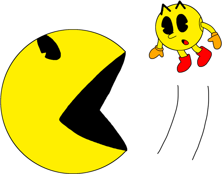 Hip Clipart Talented Person - Pac Man Vs Pac Pixels (1600x702)