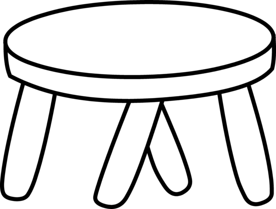 Stool - Stool Clip Art (550x418)