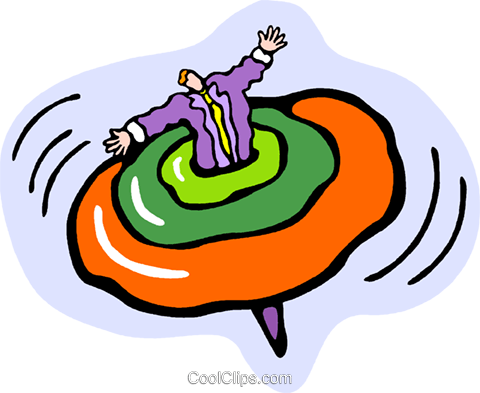 Spinning Top Royalty Free Vector Clip Art Illustration - Illustration (480x393)