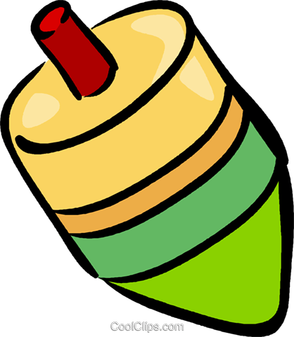 Spinning Top Royalty Free Vector Clip Art Illustration - Clip Art (419x480)