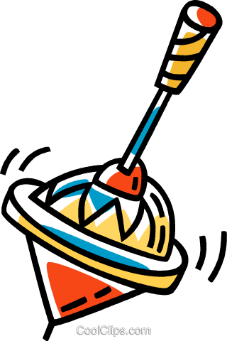 Spinning Top Royalty Free Vector Clip Art Illustration - Clip Art (320x480)